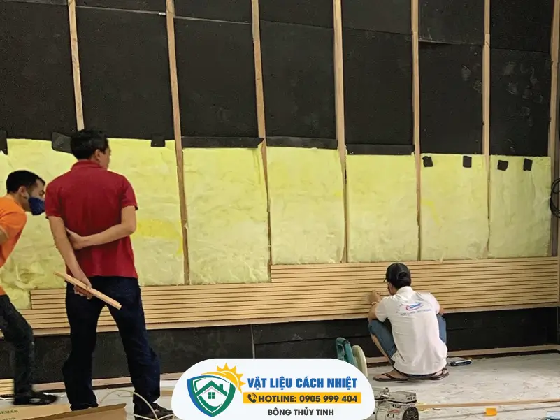 Bông thủy tinh Cách âm cho các công trình giải trí và dân dụng 