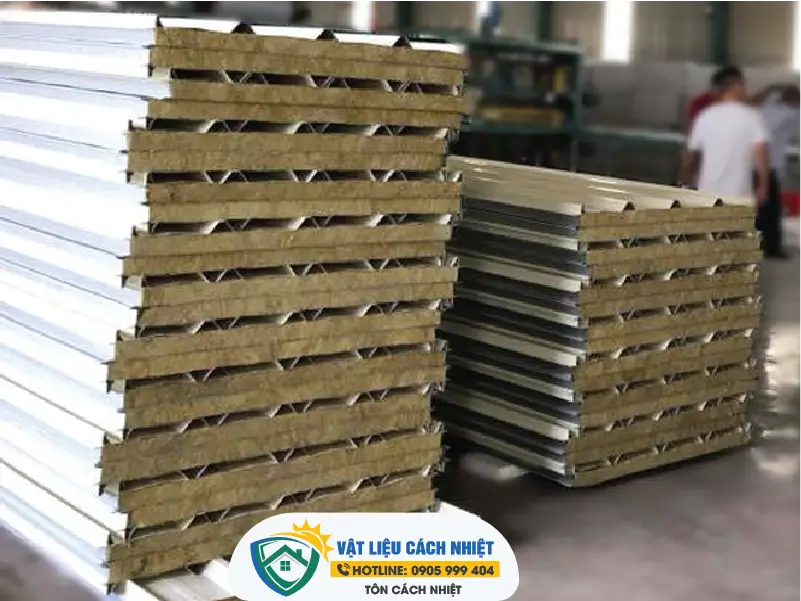 Tôn cách nhiệt Rockwool (Bông khoáng) – An toàn cháy nổ tốt nhất 