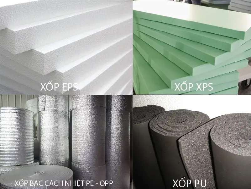 Phân loại xốp cách nhiệt, chống nóng phổ biến tại Đà Nẵng 