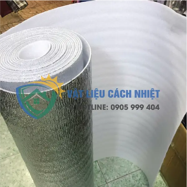 xop-cach-nhiet-pe-opp-1-mat-bac-2mm Xốp cách nhiệt PE OPP 1 mặt bạc 2mm